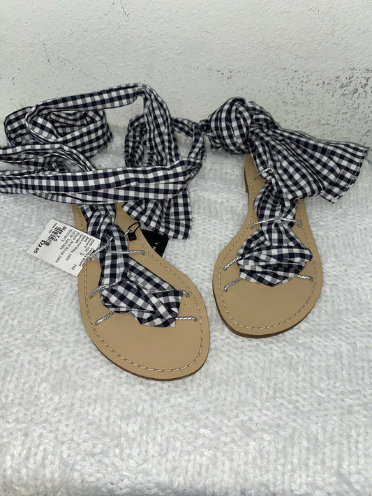 Black And White Zara NEW Sandals Women's