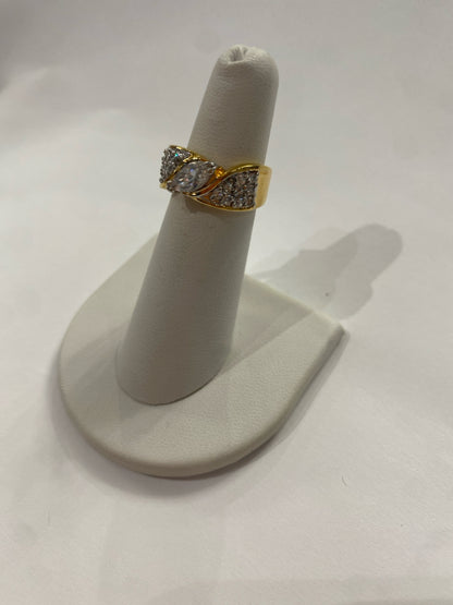 Gold Over Sterling Silver Ring Size 5.5