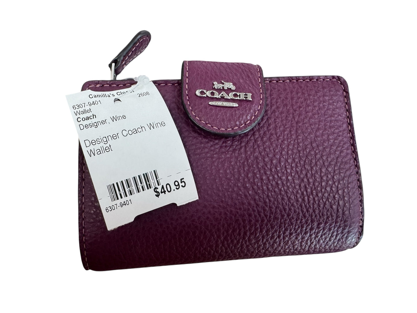 Designer Coach Wine Wallet