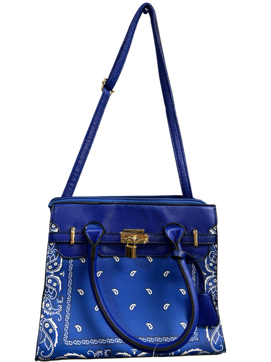 Fashion Blue/White Handbag
