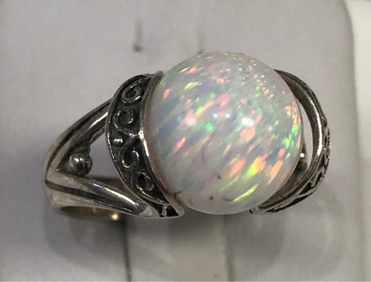Sterling Silver Ring w 9 Balls Interchangeable