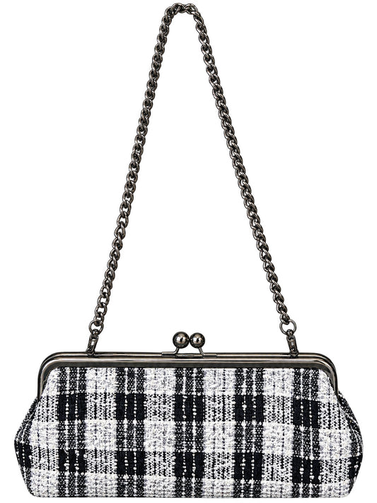 Designer Patricia Nash Black/White Clutch