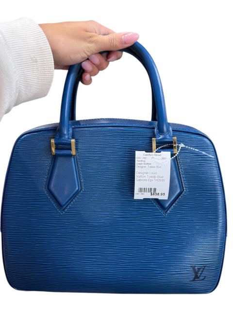 Designer Louis Vuitton Toledo Blue Handbag
