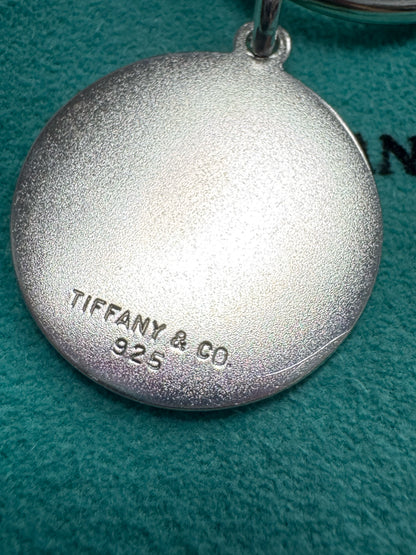 Tiffany & Co 925 Sterling Silver Horseshoe Key Ring Manpower Logo Screw Off Ball
