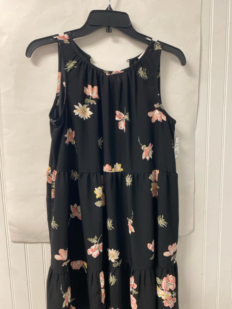 Black Floral Loft Sleeveless dress Women's