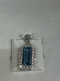 Sterling Silver CZ Necklace Pendant Chain New JTV