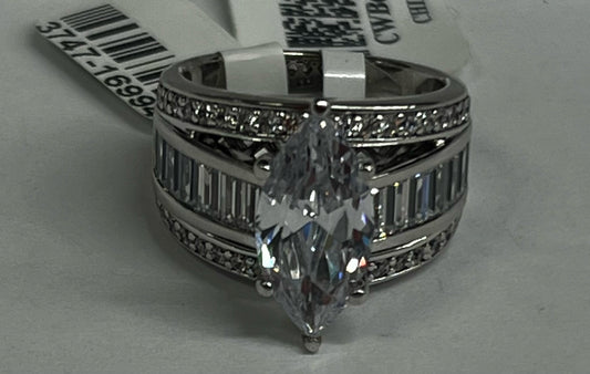 Sterling Silver CZ Ring Charles Winston  Size 8 JTV New w/ Tags