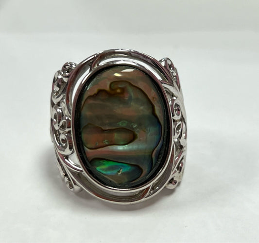 Sterling Silver Abalone Ring New w/ Tags JTV Size 9