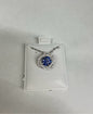 Sterling Blue & White CZ Pendant & Chain New JTV