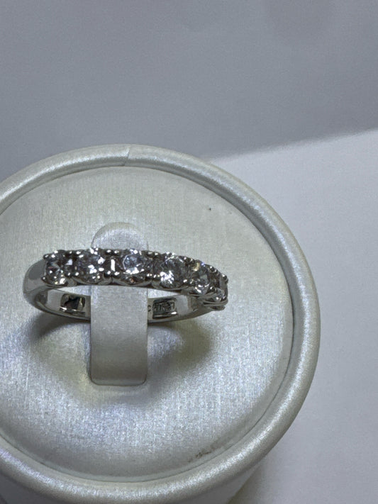 Sterling Silver Ring Size 7.75 CZ
