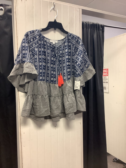 Blue THML Short Sleeve Shirt Women's