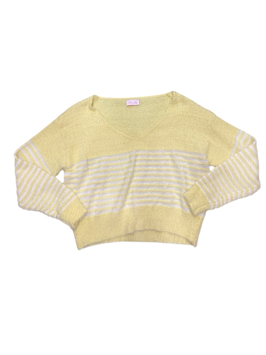 Yellow Pink Lily Sweater/Sweatshirt Women's