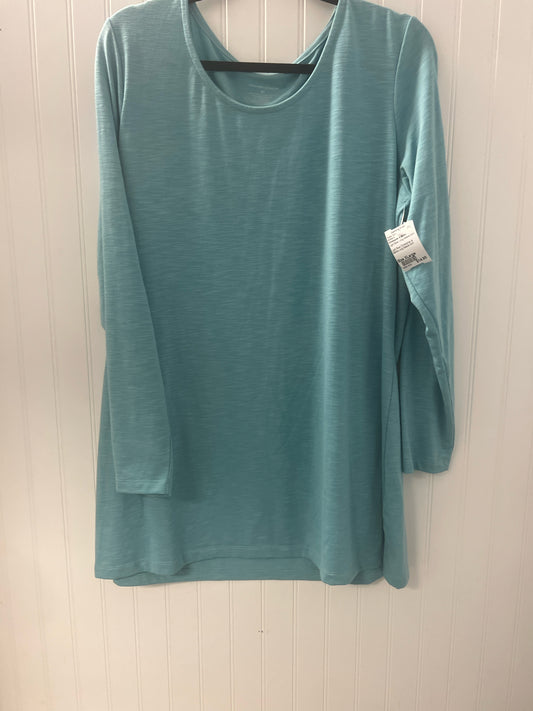 Light Blue Christopher & Banks Long Sleeve Shirt Women's