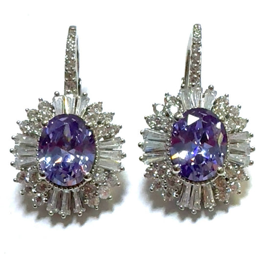 Sterling Silver Leverback Earrings