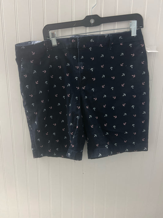 Navy Blue Print Tommy Hilfiger Shorts Women's