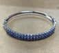 Sterling Silver Tanzanite Bracelet New JTV 8"