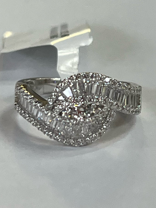 Sterling Silver CZ Ring New w/ Tags JTV Size 8