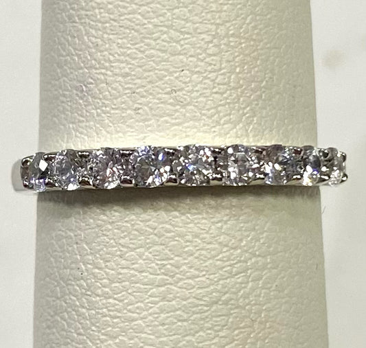 Sterling Silver CZ Ring Size 7.75