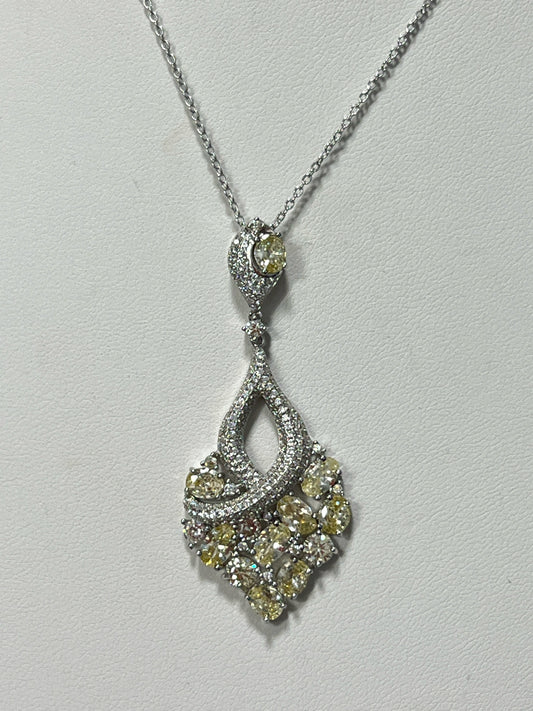 Sterling Silver CZ Necklace Pendant Chain New JTV