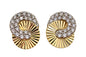 Phillips House 14K Yellow Gold Mini Aura Interlocking 1/2 ct tw Diamond Earrings