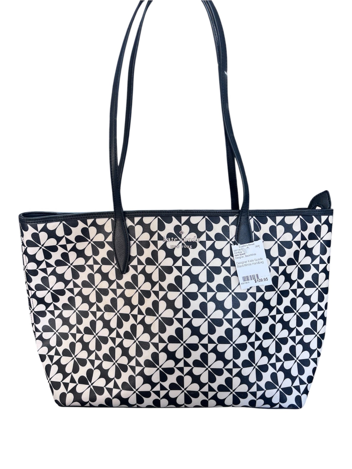 Designer Kate Spade Black/White Handbag