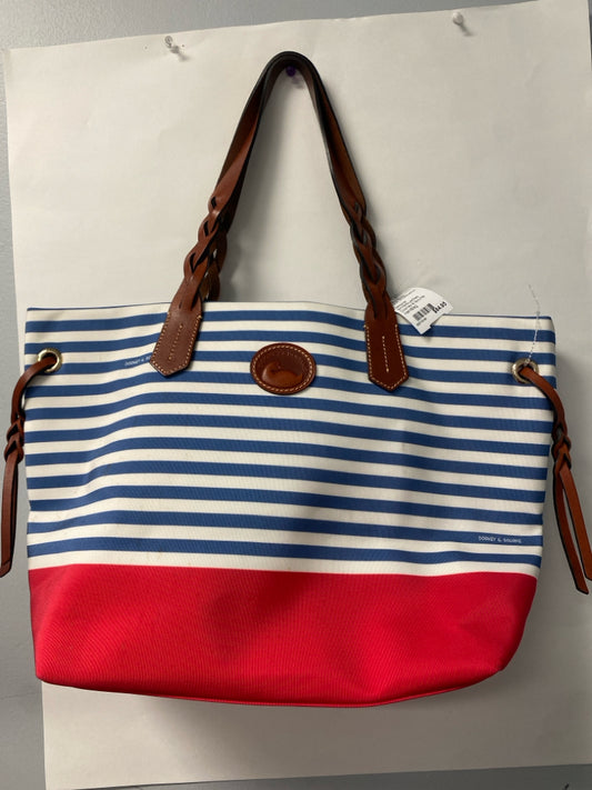 Designer Dooney & Bourke White/Blue/Red Handbag