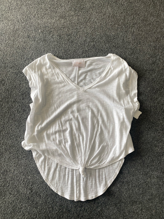 White Blush Boutique Short Sleeve Shirt Women's