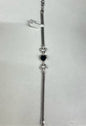 Sterling Silver Black Onyx Bracelet 8" New JTV