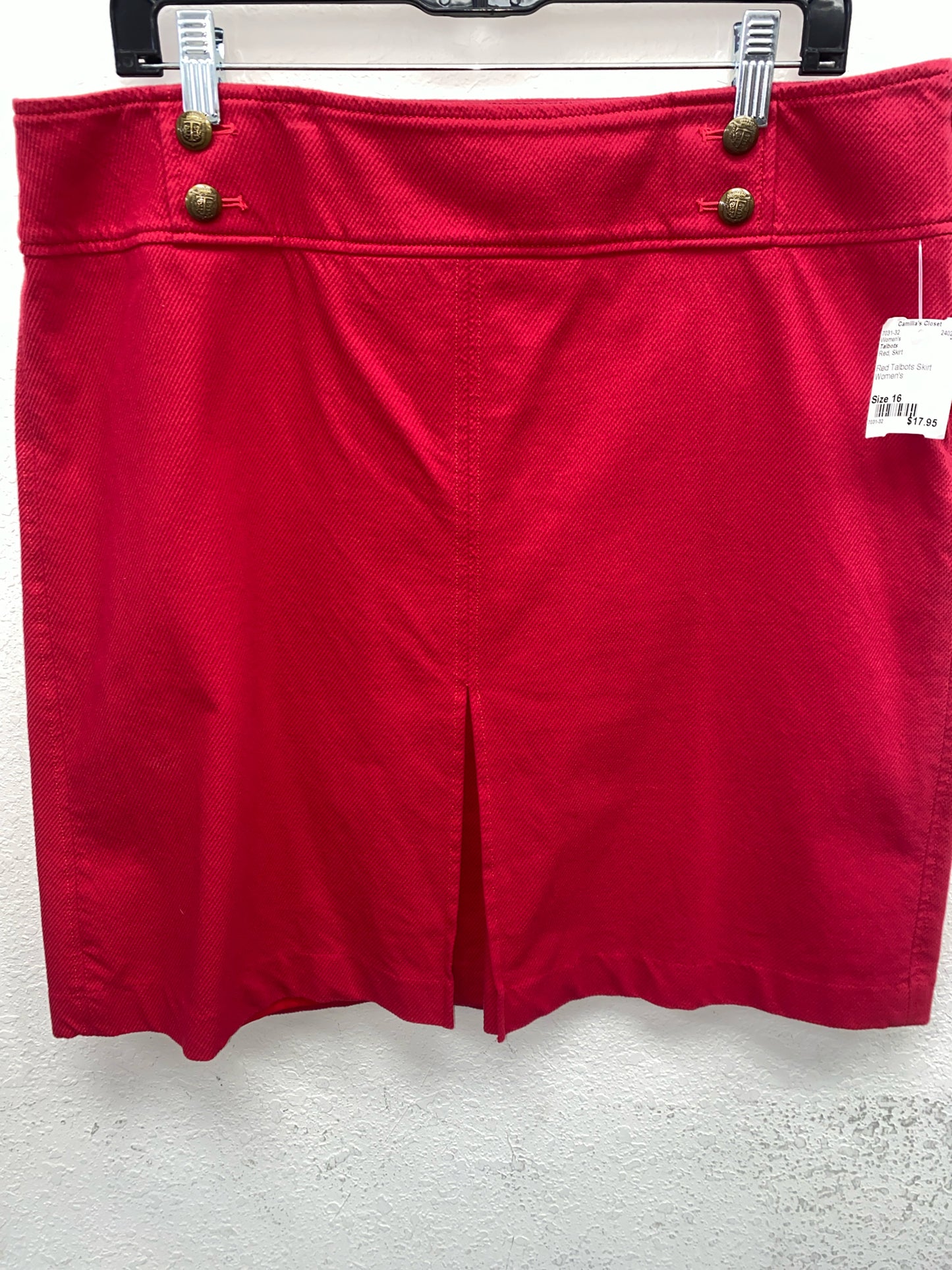 Red Talbots Skirt Women's