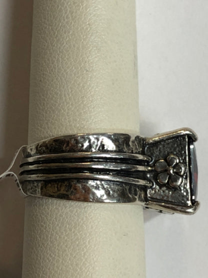 Sterling Silver Amethyst Ring Size 7.5
