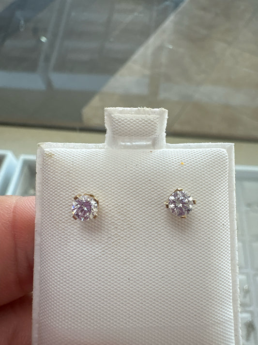 14ky CZ Solt Earrings