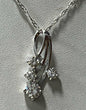 Sterling Silver CZ Necklace Pendant Chain New JTV