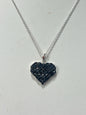 Sterling Black Spinel Pendant & Chain JTV Cross and Chain