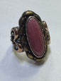 Carolyn Pollack Sterling Silver Copper and Brass Pink Rhodonite Ring Size 8