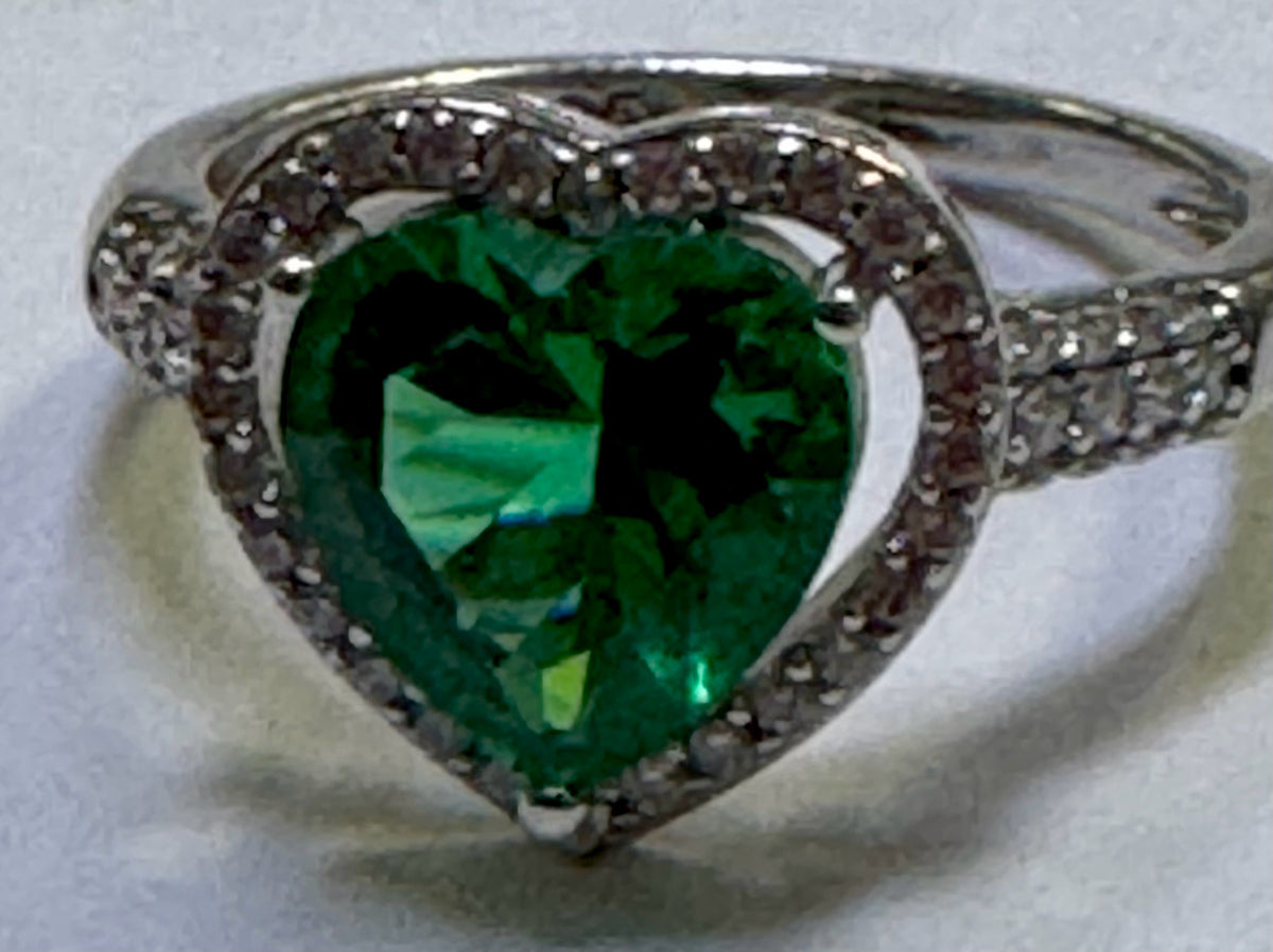 Sterling Silver CZ Ring Size 10