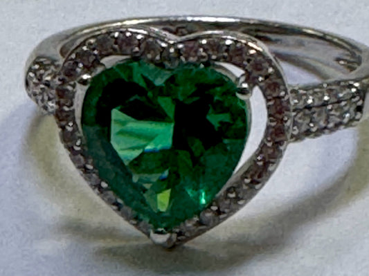 Sterling Silver CZ Ring Size 10
