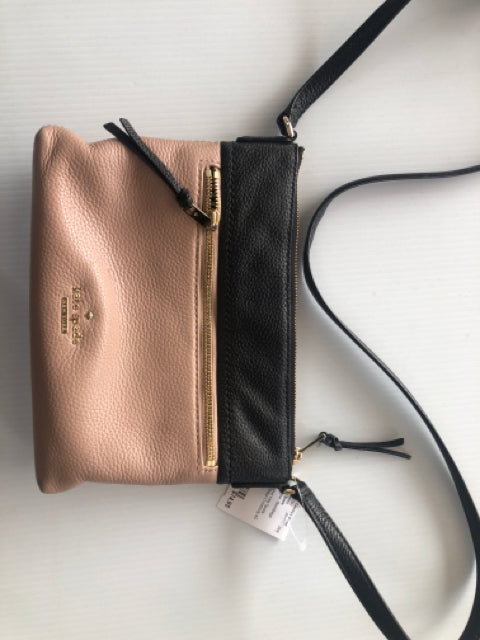 Designer Kate Spade Black/Beige Crossbody