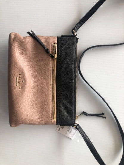 Designer Kate Spade Black/Beige Crossbody