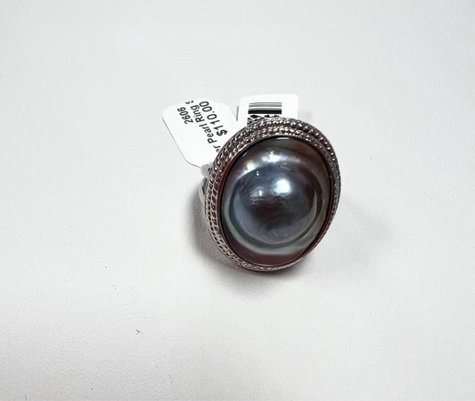 Sterling Silver Pearl Ring Size 8 New w/ Tags JTV