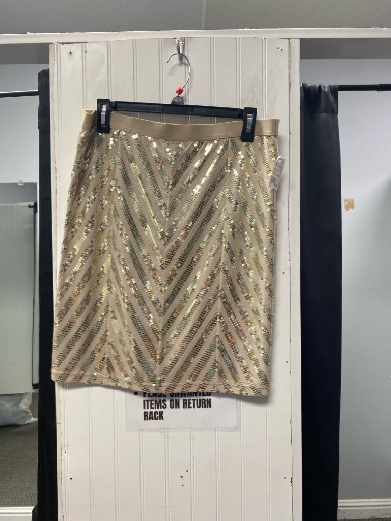 Beige/Gold Free People Skirt BOUTIQUE Women's