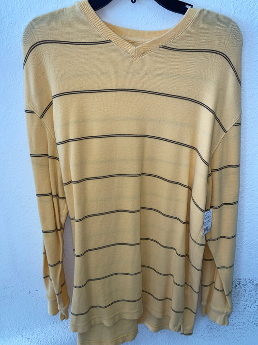 Yellow Roundtree & Yorke Long Sleeve Shirt Men's