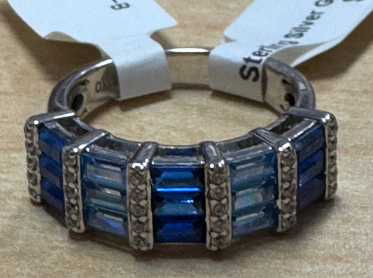 Sterling Silver Gemstone Ring New w/ Tags Size 8 JTV