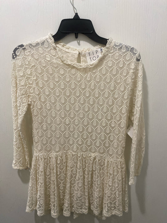 Cream Tip Top BOUTIQUE Long Sleeve Shirt Women's