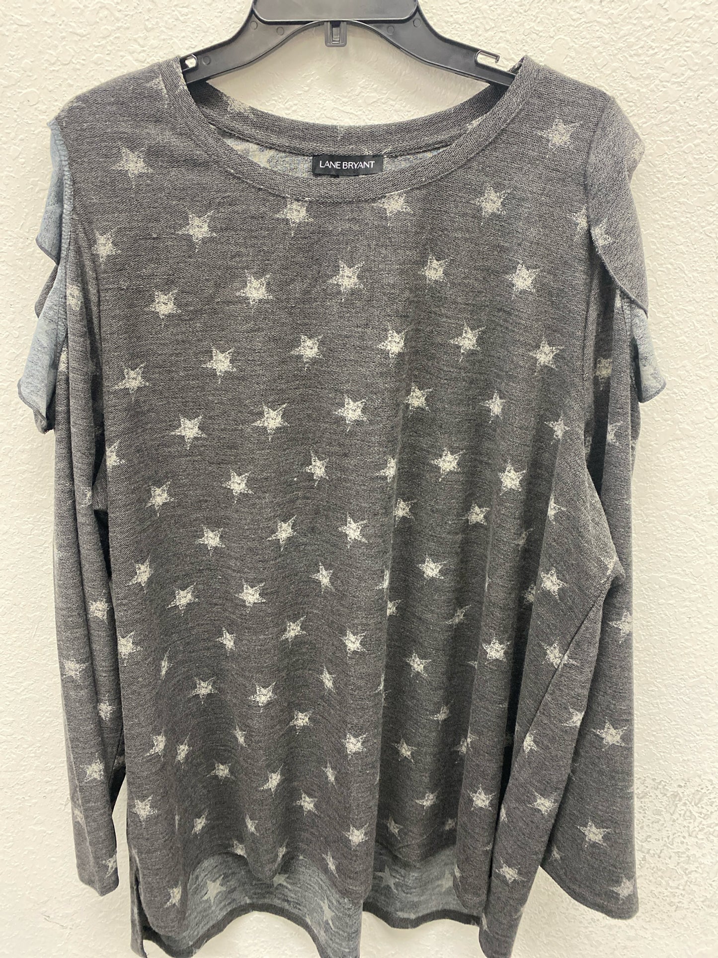 Gray Print Lane Bryant NEW Long Sleeve Shirt Women's