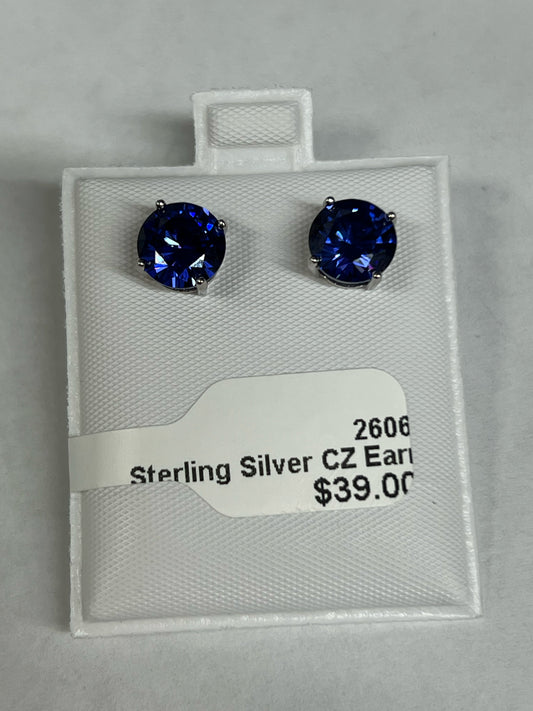 Sterling Silver CZ Earrings New JTV