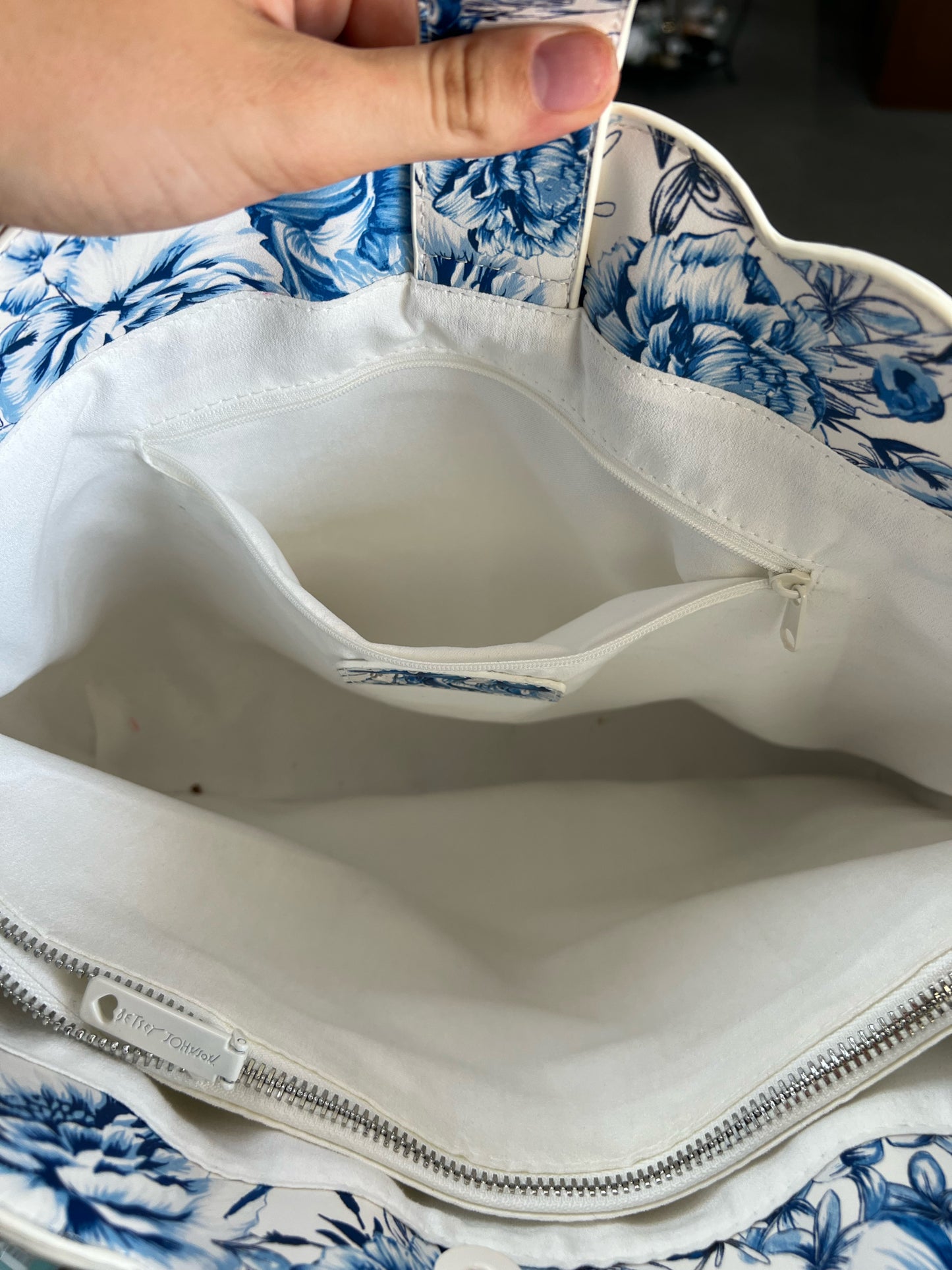 Fashion Betset Johnson Blue/White Handbag