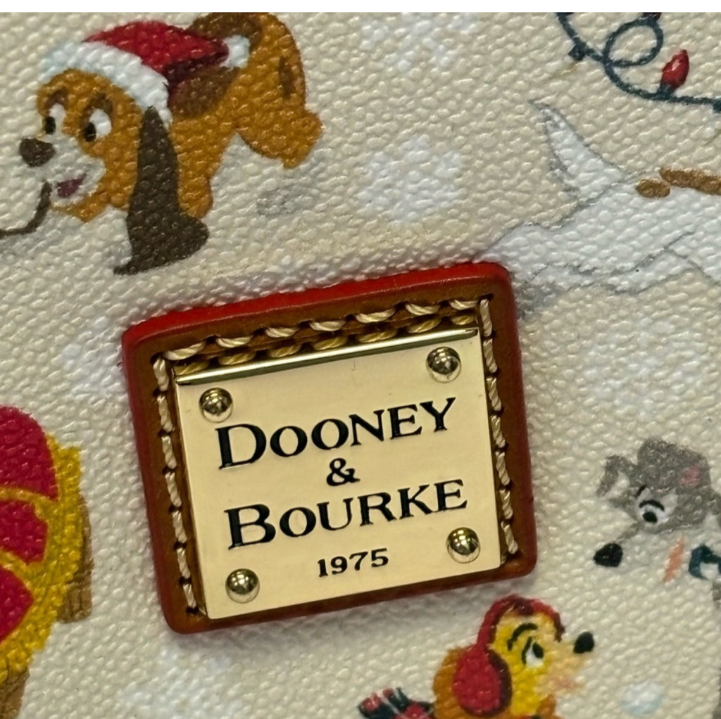 NEW Designer Parks Dooney & Bourke Crossbody Bag Santa Tails Paws Christmas Hand