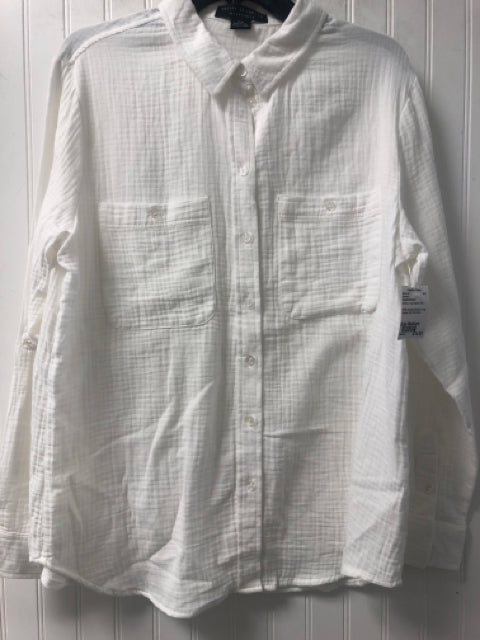White Social Standard Long Sleeve Shirt Women's