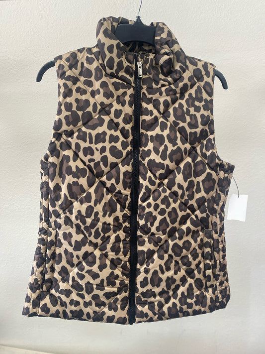 Brown Animal Print NYC Vest Women's
