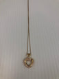 Gold Over Sterling Silver 18" Chain & Heart CZ Pendant